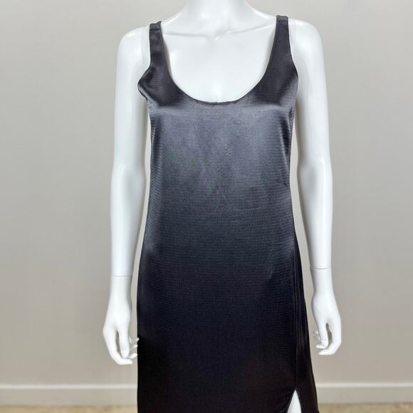 Diane Von Furstenberg Lyla Slip Midi Dress Slit Satin Viscose Minimalist XS NWT - Picture 6 of 15
